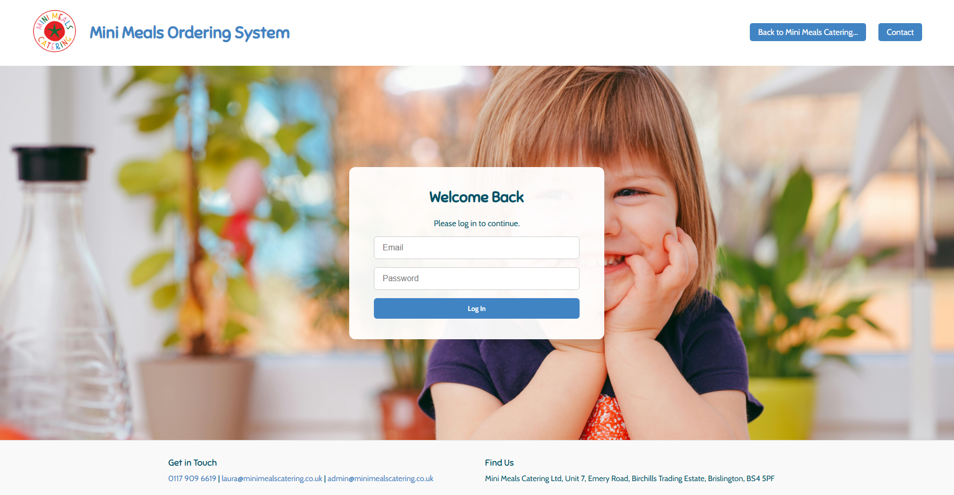 Software for Mini Meals Catering screenshot